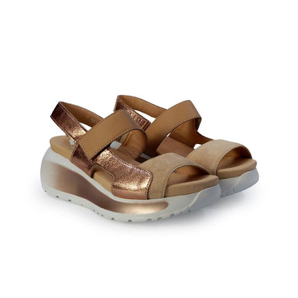 Callaghan Sandali Donna con Velcro in Camoscio Rosa - MARIO SPATARELLA