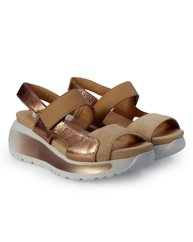 Callaghan Sandali Donna con Velcro in Camoscio Rosa 35204 BERTA PINK Callaghan 