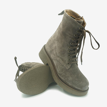 Stivaletto Donna con Lacci Z4305 ESPRESSO Bueno 