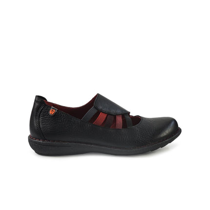 Jungla Mocassini Donna con Elastici in Pelle Nero 8400 BLACK Jungla 