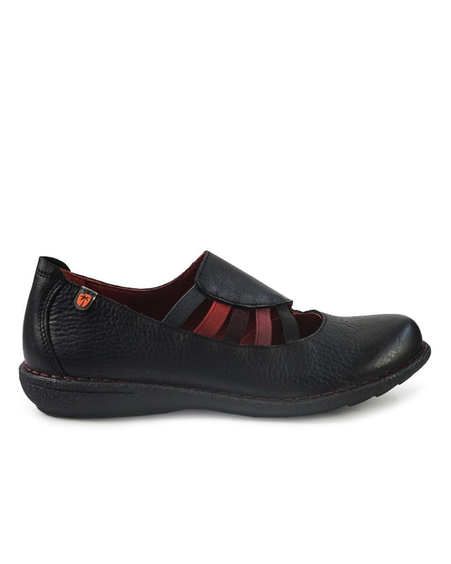 Jungla Mocassini Donna con Elastici in Pelle Nero 8400 BLACK Jungla 