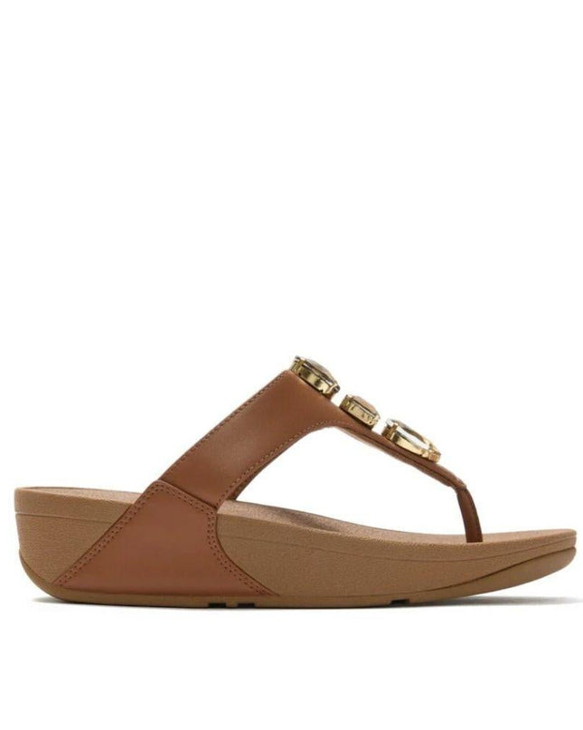 FitFlop Sandali Donna Infradito Cuoio con Strass - MARIO SPATARELLA