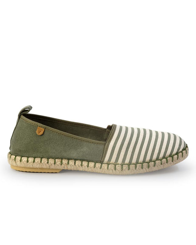 Espadrillas Verbenas Bassa da Uomo in Cotone Canvas Kaki TATE FORE KAKI Verbenas 