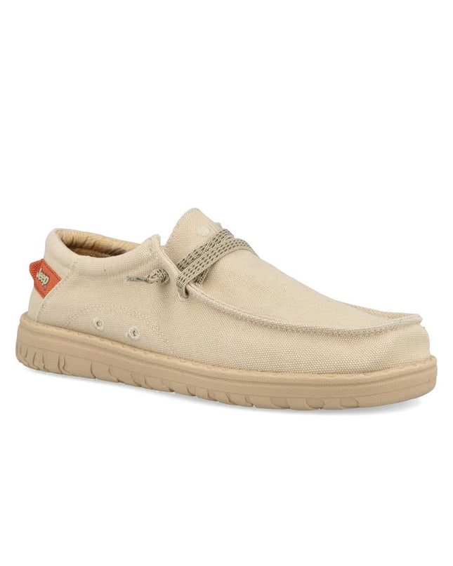 Jeep Scarpe Slip On Uomo in Canvas Beige SAMOA WALLABEE CSV SAND Jeep Footwear 