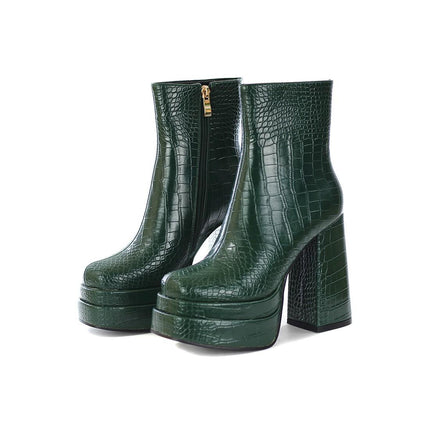 Stivaletti Donna in Cocco Verde 1166 COCCO GREEN Exe 
