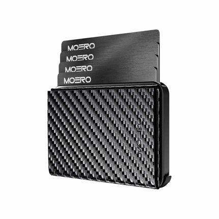 Moero M2 Pro Plus Carbon Black Portafoglio Slim M2 PRO PLUS CARBON BLACK CARD BLACK Moero 