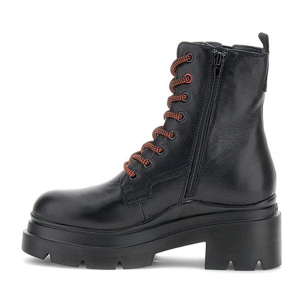 Anfibi Donna Combat Pelle Nero THAMI 5 220309 BLACK Stonefly 