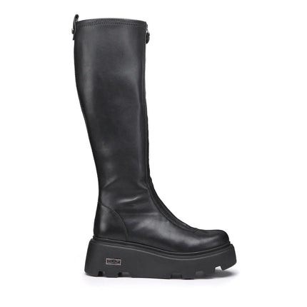 Cult Stivali con Zeppa in Pelle Nero CLW3555 NEW ROCK BLACK Cult 