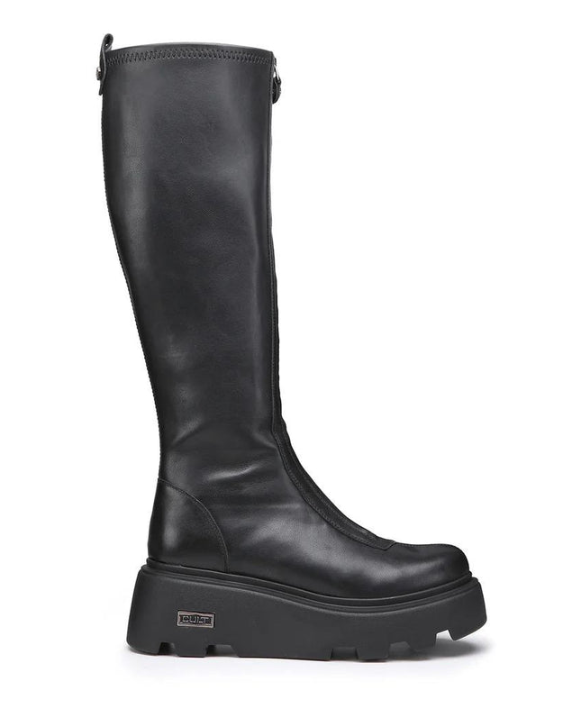 Cult Stivali con Zeppa in Pelle Nero CLW3555 NEW ROCK BLACK Cult 