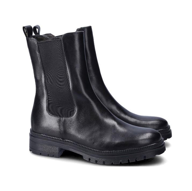 Stivaletti Donna in Pelle Nera WH54H21 PORTER BLACK Vueva 