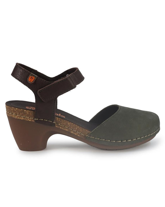 Jungla Pump Donna con Tacco in Pelle Nabuk Verde - MARIO SPATARELLA