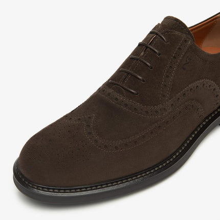 Nero Giardini Francesine Uomo Oxford Monogramma  in Camoscio Testa di Moro I500800U MORO 300 Nero Giardini 