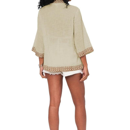 Kimono Estivo Corto Bianco KIMONO ESTIVO MBKIM3001A La Mano Boho 