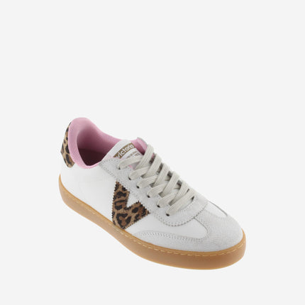 Victoria Sneakers Donna Bassa Pelle Bianco Animalier 1126204 BERLIN HIELO Victoria 