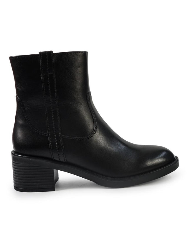 Vueva Stivaletti Donna con Tacco in Pelle Nero - MARIO SPATARELLA