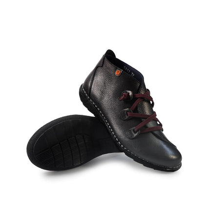 Jungla Scarpa Stivaletto con Lacci Elastici in pelle Nero 5811 BLACK Jungla 