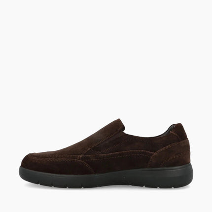 Impronte Mocassini Slip On Chelsea Uomo in Camoscio Marrone STUCKY SLIP ON DARK BROWN Impronte 