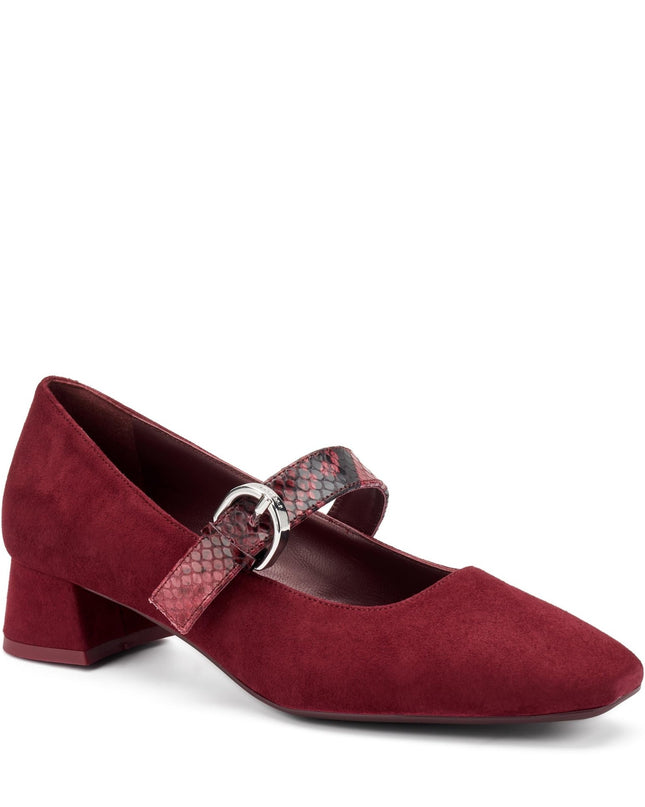 Decolletè Frau Mary Jane in Camoscio Bordo - MARIO SPATARELLA