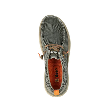 Jeep Wallabee Slip On Uomo in Tessuto Verde KAUAI WALLABEE KNT MILITARY Jeep Footwear 