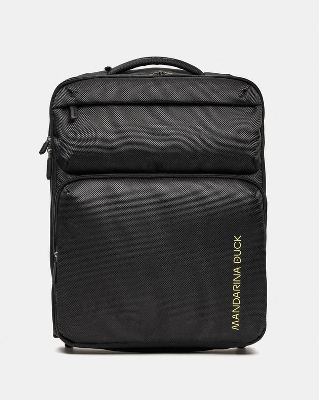 Mandarina Duck Trolley Zaino Bagaglio a Mano in Tessuto Nero - MARIO SPATARELLA