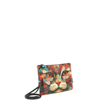 Gabs Pochette con Tracolla in Pelle Loves Animals Gatto Rosso BEYONCE TG M GATTO ROSSO Gabs 