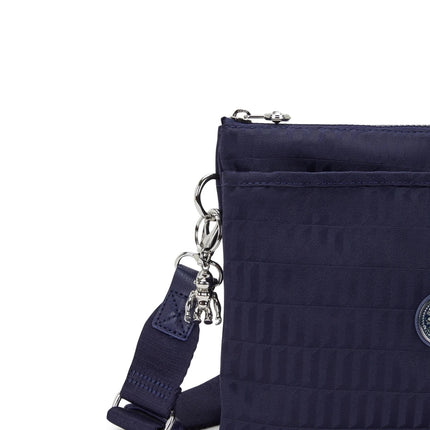 Kipling Borsa Pochette con Tracolla in Tessuto Notturno Blue RIRI L NOTTURNO Kipling 