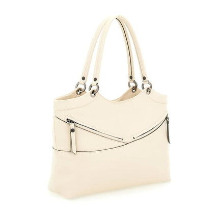 Gabs Borsa a Spalla Trasformabile in Pelle Ecrù con Tracolla ROSALINDE TG M ECRU Gabs 
