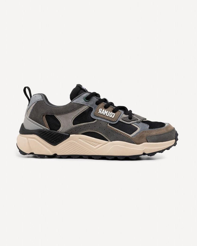 Sneakers Colmar Uomo in Pelle Nero Multicolor GARNER GROUNDS 066 BLACK Colmar 