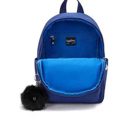 Zainetto Multitasche in Tessuto Blu con Spallacci Regolabili ZINNA BRAVE BLUE Kipling 