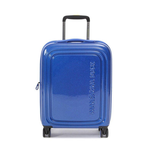 Trolley Espandibile Bagaglio a Mano Blu Glitter 4 Ruote GXV24 LOGODUCK CABIN EXP GLITTER BLUE A18 Mandarina Duck 