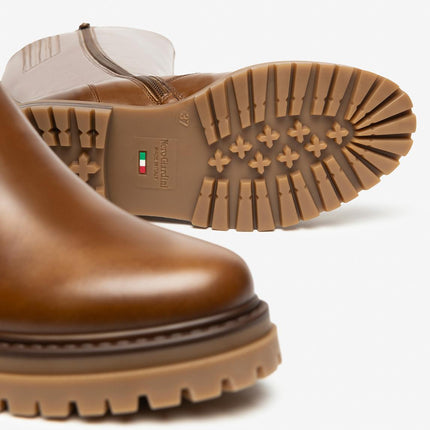 Nero Giardini Stivali Anfibi Donna in Pelle Cuoio - MARIO SPATARELLA