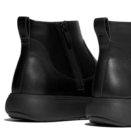 FitFlop Stivaletti Donna con Zip in Pelle Nero E2Z IQ-COMFF BLACK FitFlop 