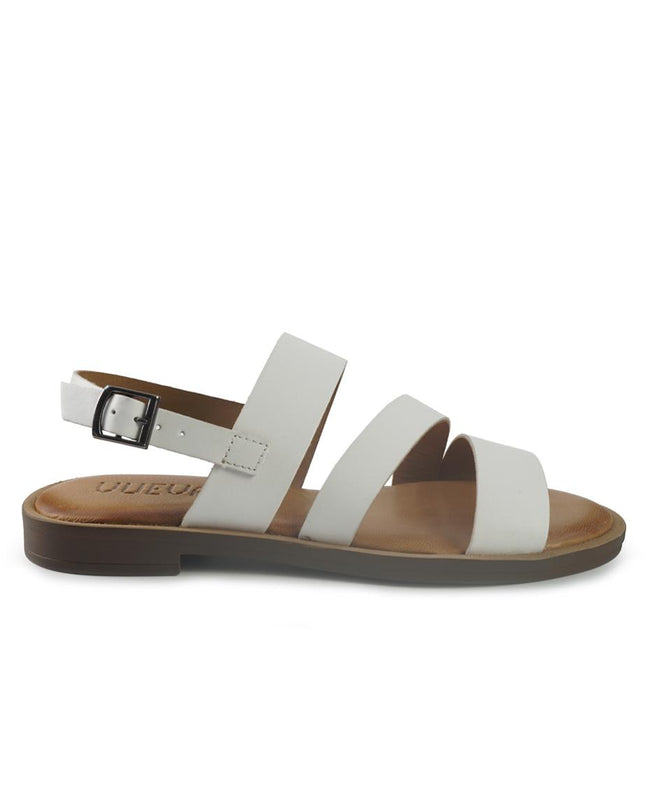 Vueva Sandali Flat Donna in Pelle Taupe WD425R03 WHITE Vueva 