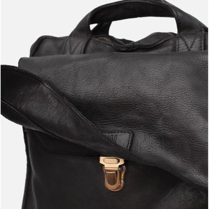 Biba Zaino in Pelle Vacchetta Nera - MARIO SPATARELLA