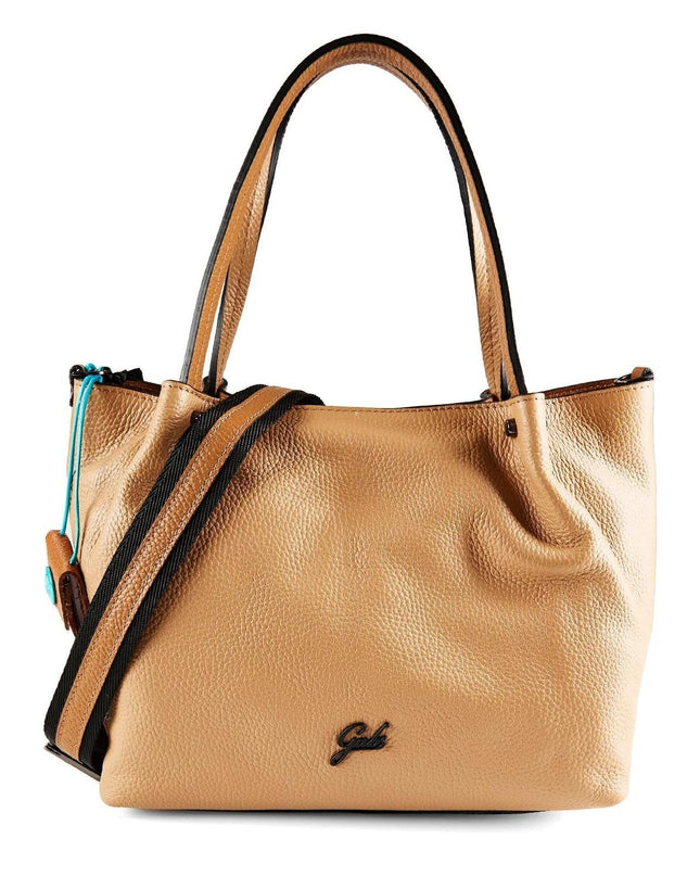 Gabs Borsa Donna Shopper in Pelle Cuoio Nocciola LILLY TG S CAMOSCIO CUOIO Gabs 