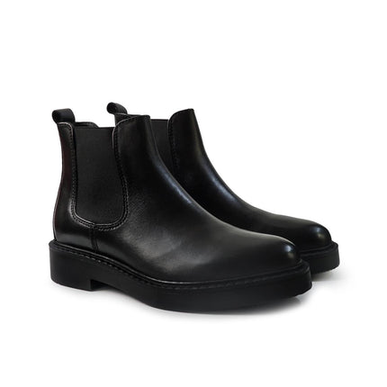 Vueva Stivaletti Chelsea Uomo in Pelle Nero MH588H07 BARCLAY BLACK Vueva 