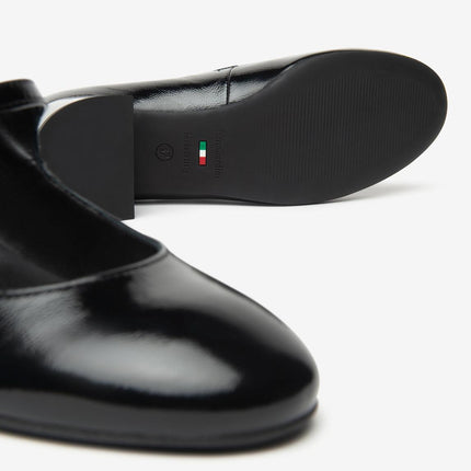 Nero Giardini Decollete con Cinturino in Pelle Vernice Nero - MARIO SPATARELLA