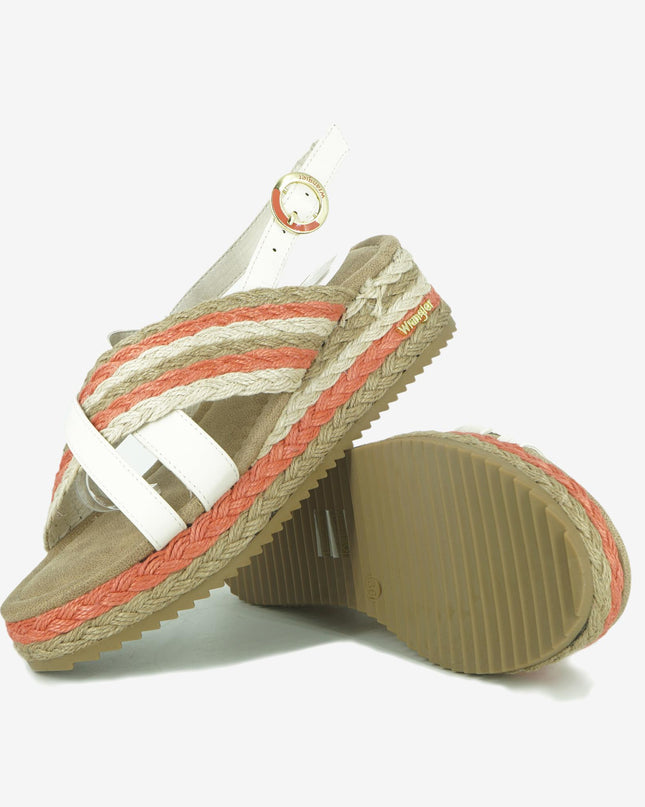 Sandali Donna con Zeppa KIM FLAG CROSS CORAL Wrangler 