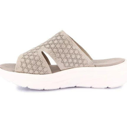 Grunland Sandali Donna con Zeppa Morbida in Tessuto Grigio CI3133 SAVA METAL Grunland 