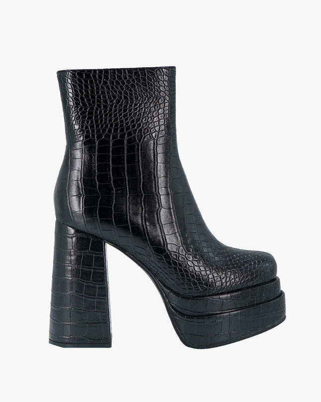 Stivaletti Donna in Cocco Nero - MARIO SPATARELLA