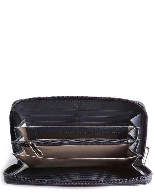 Portafogli Donna Lungo Pelle Blu - MARIO SPATARELLA