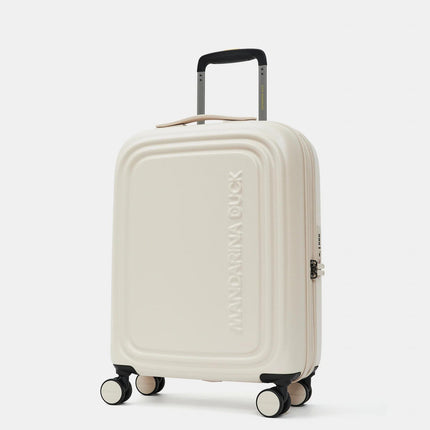 Mandarina Duck Trolley Cabina Bagaglio a Mano Espandibile 4 Ruote White Moka - MARIO SPATARELLA