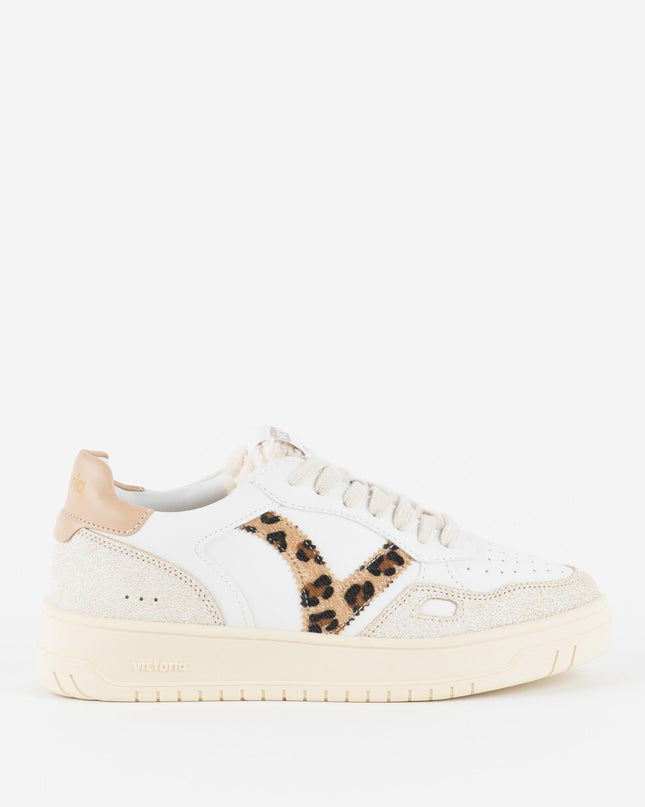 Victoria Sneakers Donna Open Low Top Camel Animalier - MARIO SPATARELLA