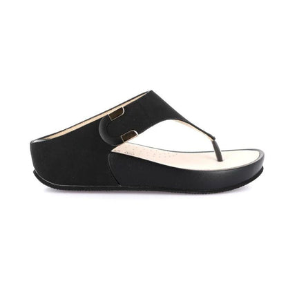 Grunland Infradito Donna Ciabatta Confort con Velcro in Tessuto Nero CI3115 DIRA BLACK Grunland 