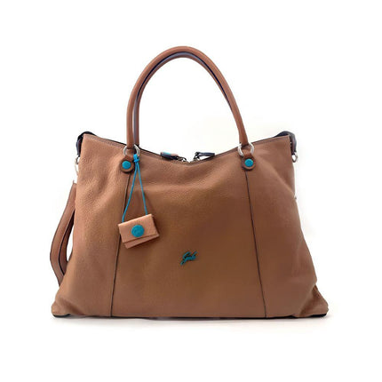 Gabs Borsa Donna Shopper Trasformabile in Pelle Ghianda Cuoio THAMARA PLUS TG M CAMOSCIO CUOIO Gabs 