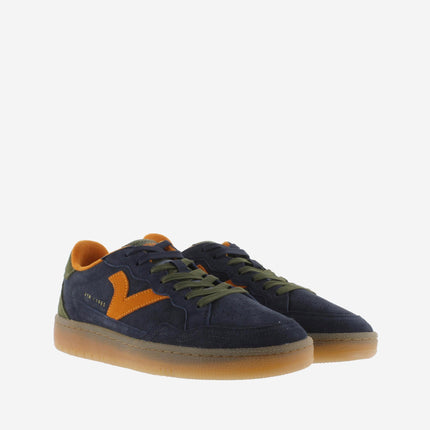 Victoria Sneakers Uomo Bassa in Pelle Blu Multi 8806111 SMASH U MARINO Victoria 