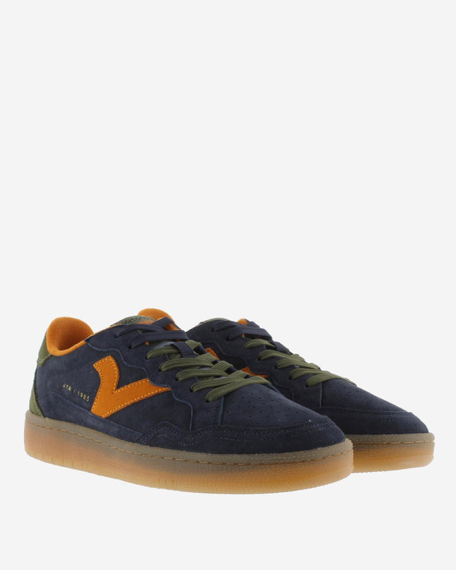 Victoria Sneakers Uomo Bassa in Pelle Blu Multi 8806111 SMASH U MARINO Victoria 