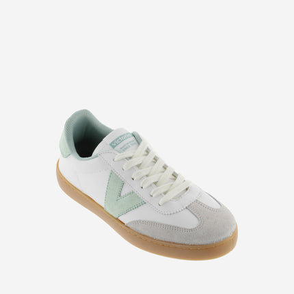 Victoria Sneakers Bassa Donna Bianco Menta - MARIO SPATARELLA