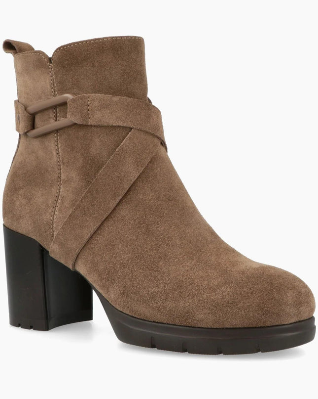 Impronte Stivaletti Donna con Tacco in Camoscio taupe - MARIO SPATARELLA