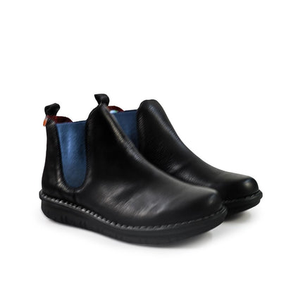 Jungla Stivaletti Chelsea Donna in Pelle Nero 8276 BLACK Jungla 